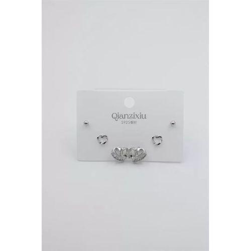 Çoklu Set Küpe - Gümüş