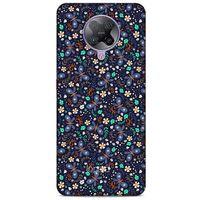 Xiaomi Poco F2 Pro Kılıf Kelebek Etkisi (8) Baskılı Kılıf Turkuaz Beyaz
