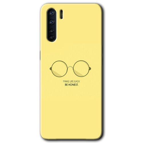 OPPO Oppo A91 Kılıf HD Baskılı Desen + Hayalet Cam Yandan Görünmez