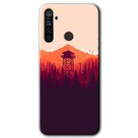 BeRa Aksesuar Realme 6i Kılıf Baskılı Kapak - Gözlem Kulesi +Tam Kaplayan Mat Seramik