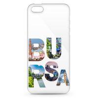 Apple iPhone 5 Kılıf Bursa Gezi Arka Kapak Koruma Desenli Full Koruyucu