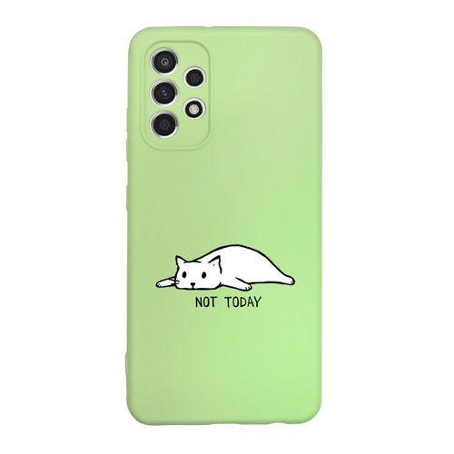 Samsung A32 Not Today Desenli Premium Silikonlu Lansman Telefon Kılıfı