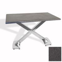 Dockers İks Masa Kromnikel (80x120 - Werzalit, Allzalit yada Wermodin Tabla) - Grey Marble