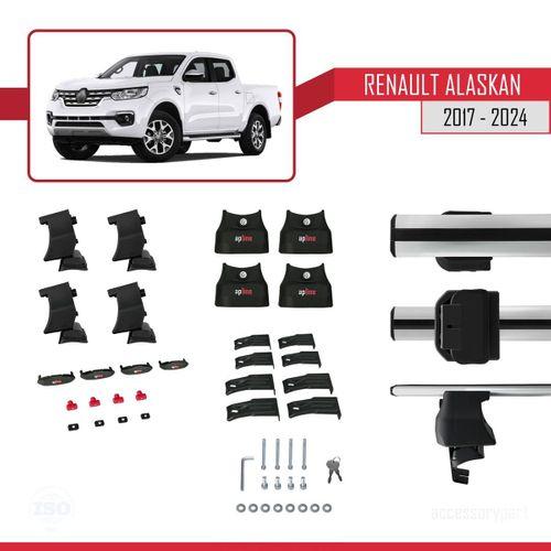 Renault Alaskan 2017 ve Sonrası ile uyumlu ACE-4 Ara Atkı Tavan Barı GRİ