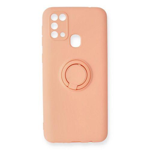 Newface Samsung Galaxy M31 Kılıf Viktor Yüzüklü Silikon - Pudra