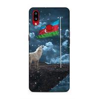Samsung Galaxy A10s Uyumlu Kılıf Azarbaijan (25) Antişok Kapak Kurt Bayrak