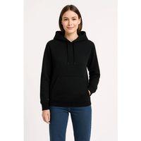 Üç İplik Kapüşonlu Kanguru Çepli SweatShirt Hoodie - Siyah