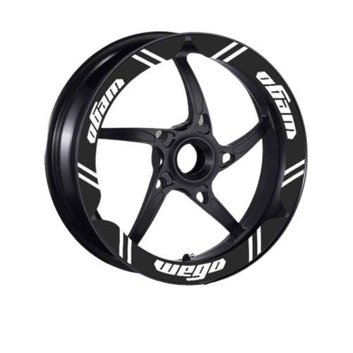 TVS Tvs Wego 110 2012 - 2024 Uyumlu Siyah Geniş 1 Set Jant Şeridi