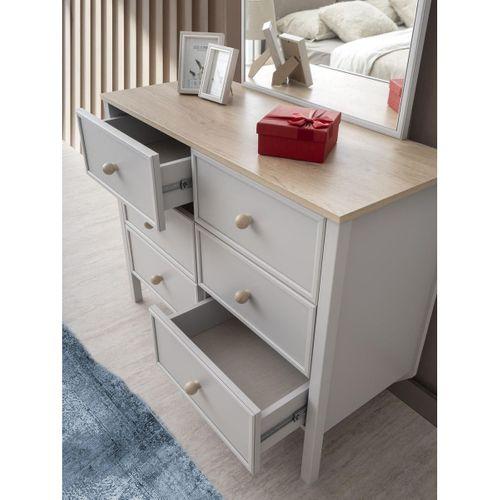 Yakamoz 6 Çekmeceli Aynalı Şifonyer 152x47x110