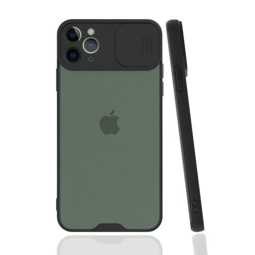 Newface iPhone 11 Pro Kılıf Platin Kamera Koruma Silikon - Siyah