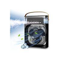 Taşınabilir Işıklı 5 Spreyli Vantilatör Buzlu Buharlı Vantilatör Mini Fan Nemlendirici