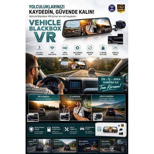 2k Ekran Tam Dokunmatik 9 66” Dikiz Ayna Araç Içi Kamera 1080p Arka