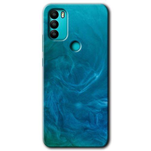 General Mobile GM 21 Plus Kılıf HD Desen Baskılı Arka Kapak - Mavi Aura