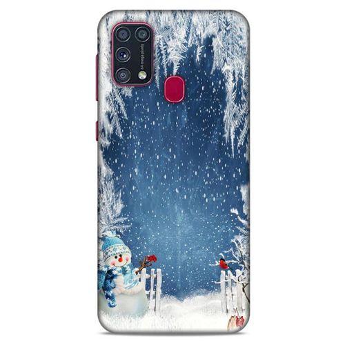 Samsung Galaxy M31 Kılıf Snowix (6) Silikon Kılıf Açık Mavi