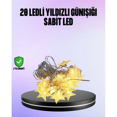 5 Metre Yıldız Şeklinde Led Şerit Işık Sabit Beyaz Aydınlatma
