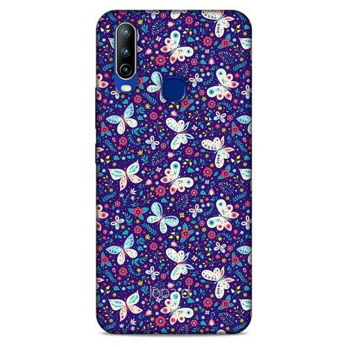 General Mobile GM 10 Kılıf Kelebek Etkisi (3) Kapak Kırmızı Lacivert