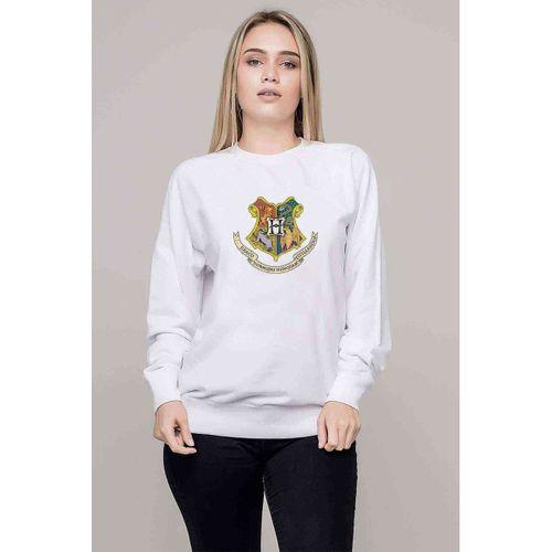 Hp Logo Baskılı Beyaz Kadın Sweatshirt