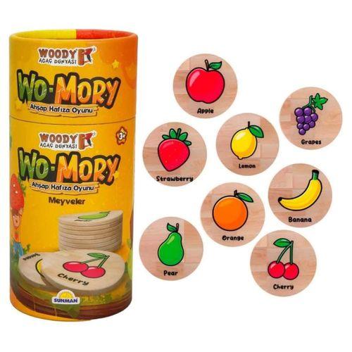 Eğitici Çocuk  Oyuncak Woody Wo-Mory Ahşap Hafıza Oyunu
