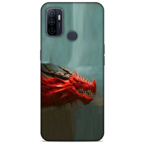 Huawei P40 Kılıf Dragons (17) Tasarım Kılıf Siyah Boynuzlu Ejderha