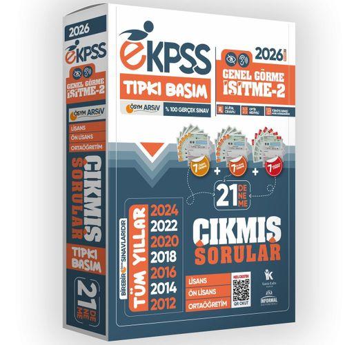 2026 EKPSS Lisans-Önlisans-Ortaöğretim Genel Görme İşitme-2 ÖSYM Tıpkı Basım 21’li Kitapçık Paketi