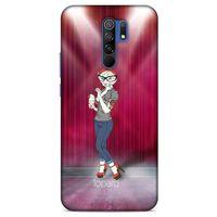 Xiaomi Redmi 9 Kılıf FunnyMaX (50) Shockproof Kılıf Koyu Pembe Kedi