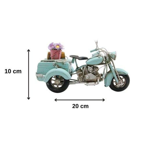 Dekoratif Metal 3 Tekerlekli Motorsiklet