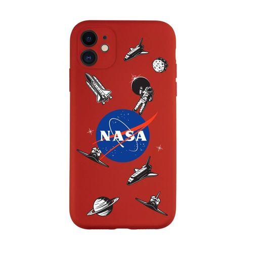 iPhone 11 Uyumlu Nasa Desenli Kamera Korumalı Lansman Kılıf Premium Silikonlu
