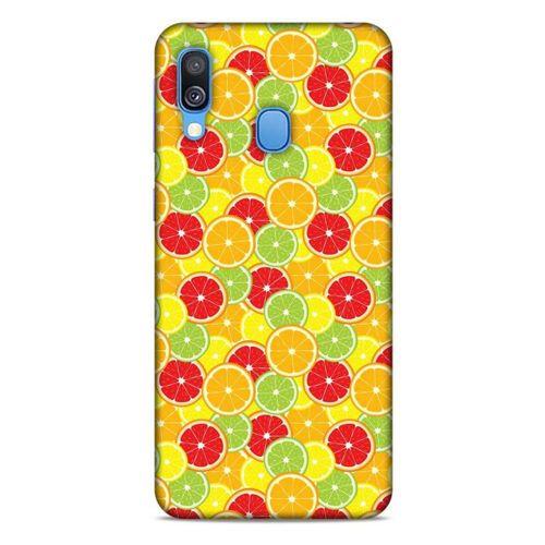 Frutix Turunç 03 Samsung Galaxy A40 Kılıf Desenli Silikon
