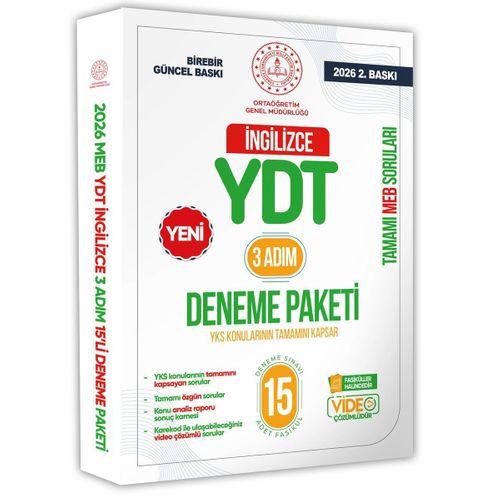 2026 3 Adım YKS-YDT İngilizce MEBİ Özgün Sorular 15li Deneme Kitapçığı Video Çözümlü BASKI ÜCRETİ