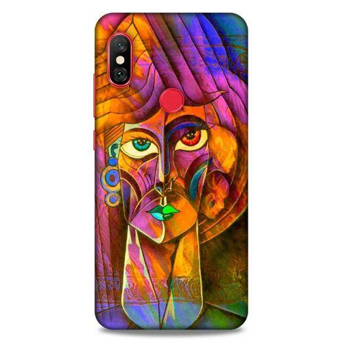 Lopard Xiaomi Redmi Note 6 Pro Uyumlu Kılıf Sürreal Yüzler ♀ (50) Shockproof Kılıf Desenli