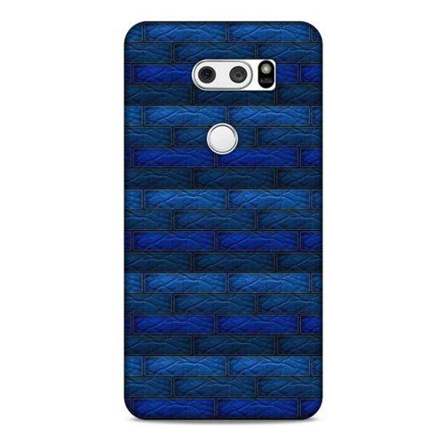 LG K50S Kılıf Patchwork (43) Thin Fit Kılıf Mavi Tonları