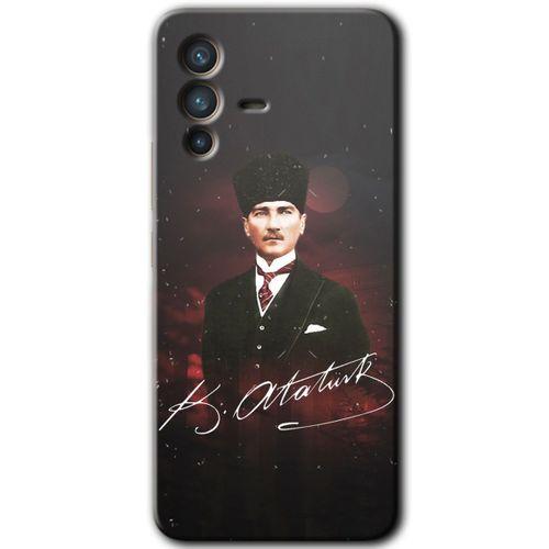 Vivo V23 5G Kılıf HD Desen Baskılı Arka Kapak - Kemal Atatürk