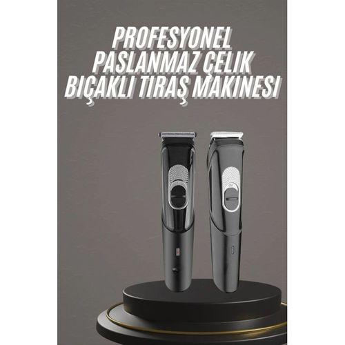 Pro Şarjlı Saç Sakal Tıraş Makinesi Ense Kesme Makinesi Lazer Öncesi Kısaltma