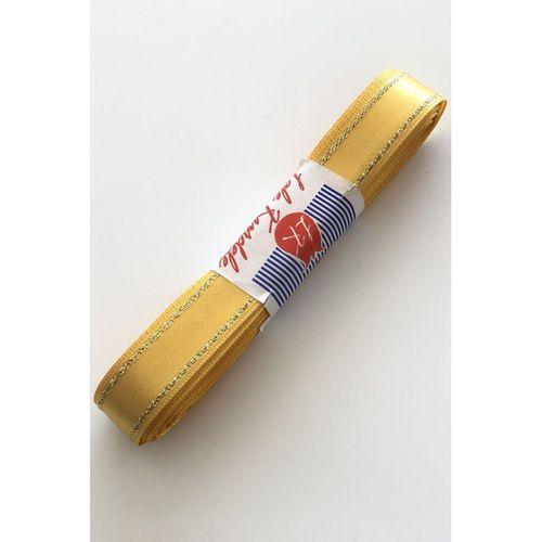 Sarı Kenar Simli Saten Kurdele 2 cm