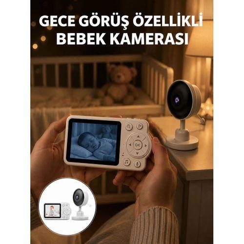 Gece Görüşlü Kablosuz Bebek Monitörü Ağlama Ve Hareket Algılama Yeni Nesil