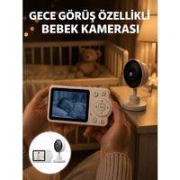 Gece Görüşlü Kablosuz Bebek Monitörü Ağlama Ve Hareket Algılama Yeni Nesil
