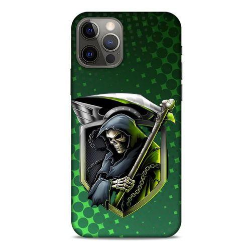 Apple iPhone 12 Pro Uyumlu Kılıf Motorsiklet (29) Arka Koruma Kılıfı Kurukafa