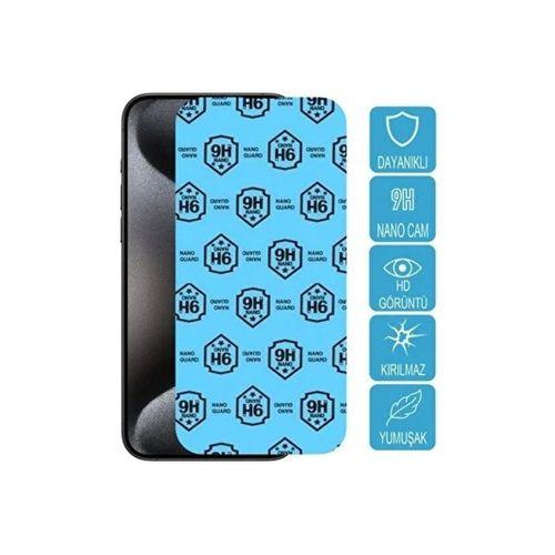 Samsung Galaxy S23 Fe ile Uyumlu Esnek Ekran Koruyucu 9H Blue Nano