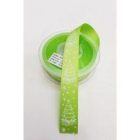 Parlak Yeşil Yılbaşı Grogren Kurdele 2,5 cm