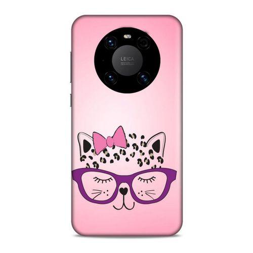 Lopard Huawei Mate 40 Pro Uyumlu Kılıf Kediler (12) Koruyucu Silikon Kurdelalı