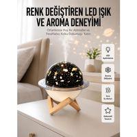 Hava Nemlendirici Led Işıklı Gece Lambası Yıldız Görünümlü Renk Değiştiren