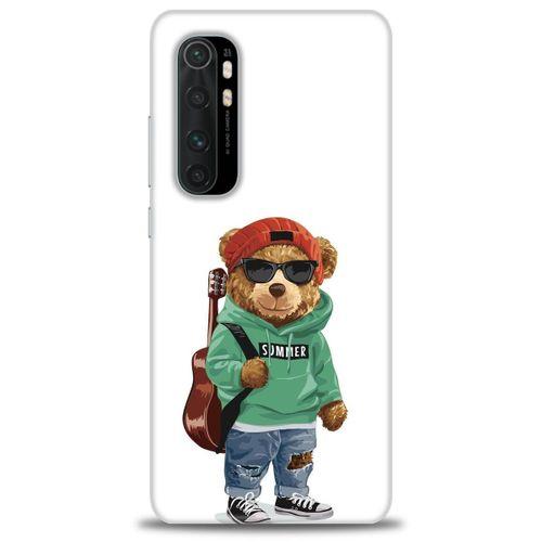 Xiaomi Mi Note 10 Lite Kılıf HD Baskılı Kılıf - Teddy Bear + Tam Ekran Koruyucu