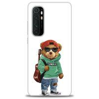 Xiaomi Mi Note 10 Lite Kılıf HD Baskılı Kılıf - Teddy Bear + Tam Ekran Koruyucu