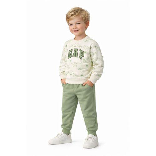 Erkek Çocuk Önü Baskılı Sweatshirt Ve Eşofman Alt Takım BGL-ST05252