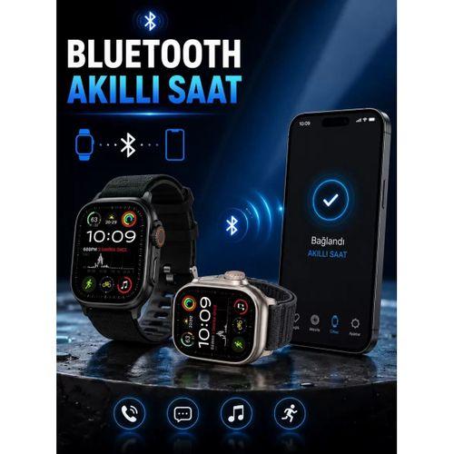 Akıllı Saat Bluetooth Bağlantılı Adımsayar Alarm Ve Hatırlatıcı Çağrı Cevaplama
