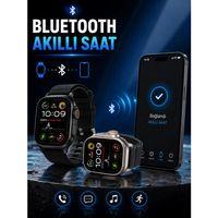 Akıllı Saat Bluetooth Bağlantılı Adımsayar Alarm Ve Hatırlatıcı Çağrı Cevaplama