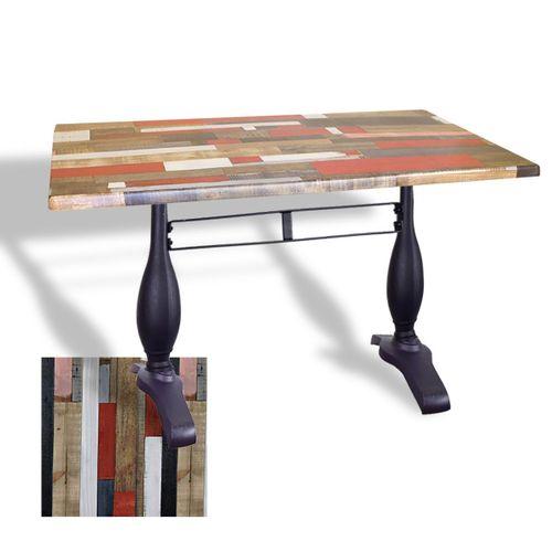 Dockers Çipa 3011 Döküm Ayak Masa 80x140 cm - (Werzalit, Wermodin ve Allzalit Tabla) - Redwood