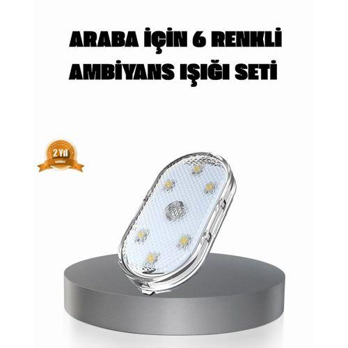 Manyetik Araba İçi Ambiyans Led Işık Seti – Kolay Montajlı Ve Kablolara Gerek Yok