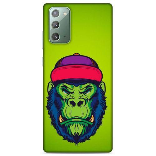 Lopard Samsung Galaxy Note 20 Uyumlu Kılıf Tattoo's (46) Core Armor Kılıf Maymun Dövmesi