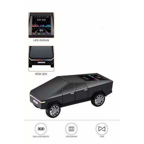 D68 Cyber Model Araba Tasarımlı Bluetooth Hoparlör 15w Güçlü Ses Rgb Led /tws/usb Siyah